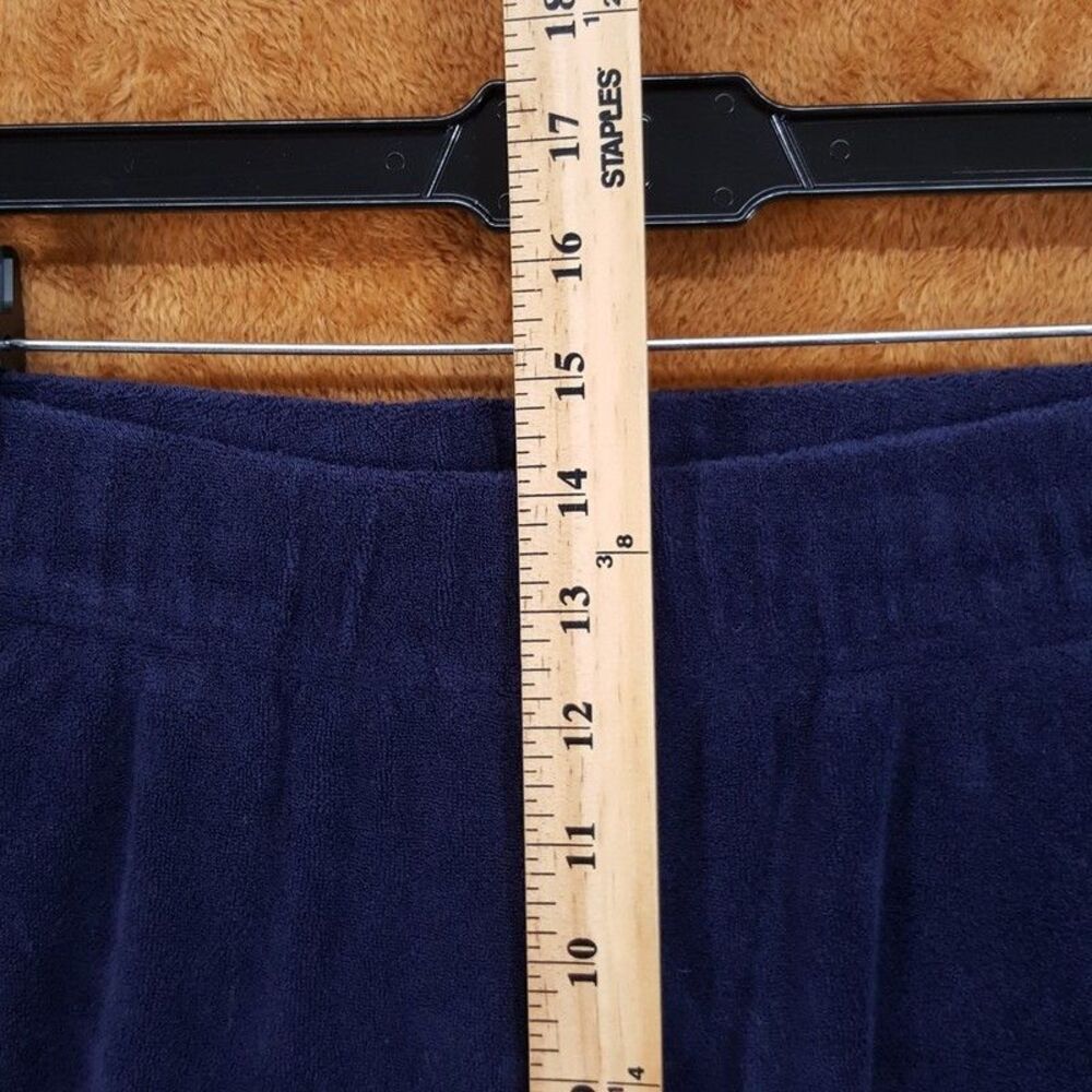 GAP Pants Womens Tall Medium Navy Pull On Relaxed Straight Leg Terry Lounge - Picture 6 of 8